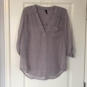 Maurices polka dot top L